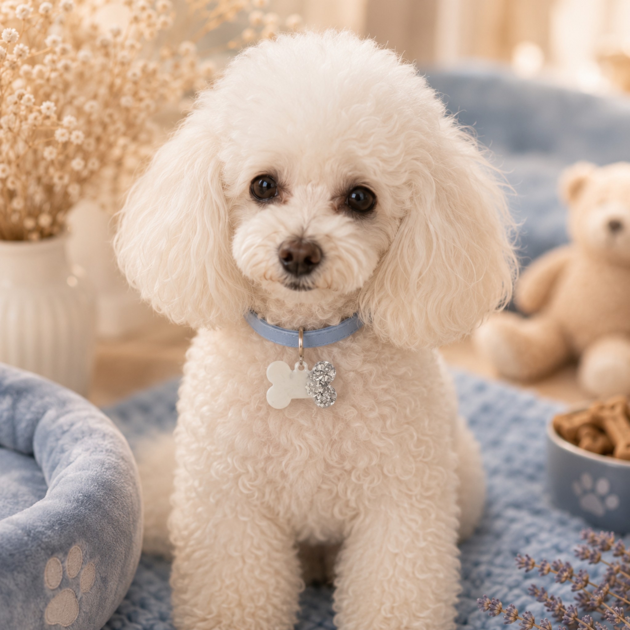 Medagliette Personalizzabili in Resina Glitter per Animali